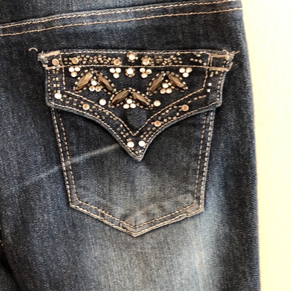 Cachet bling jeans size 6 double button for closure - Picture 6 of 9